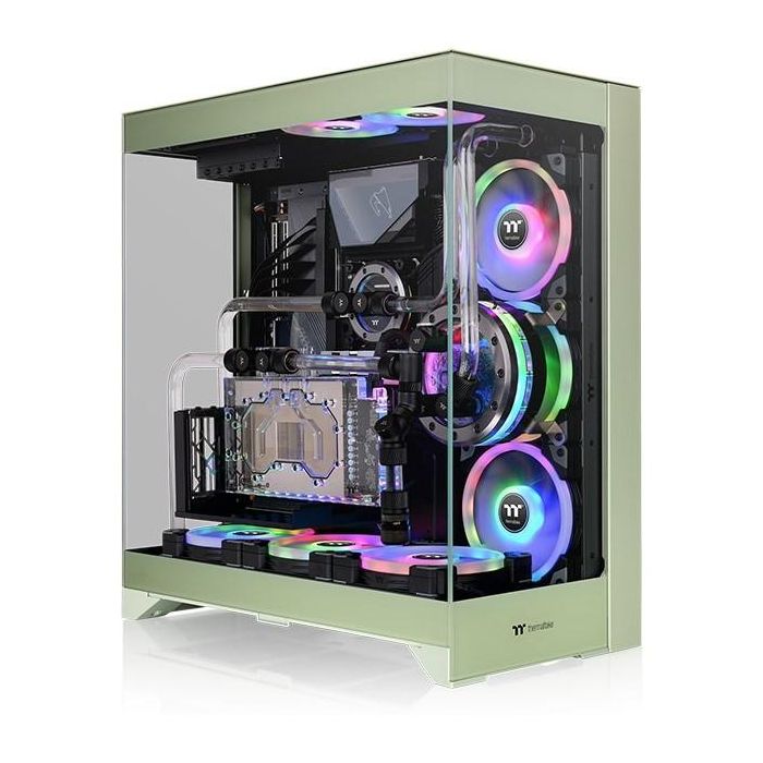 Thermaltake CTE E550 TG Caja PC Midi Tower Verde con Soporte para Ventiladores de 120/140mm y Discos 3.5/2.5 pulgadas 0 Thermaltake CTE E550 TG Caja PC Midi Tower Verde con Soporte para Ventiladores de 120/140mm y Discos 3.5/2.5 pulgadas 0