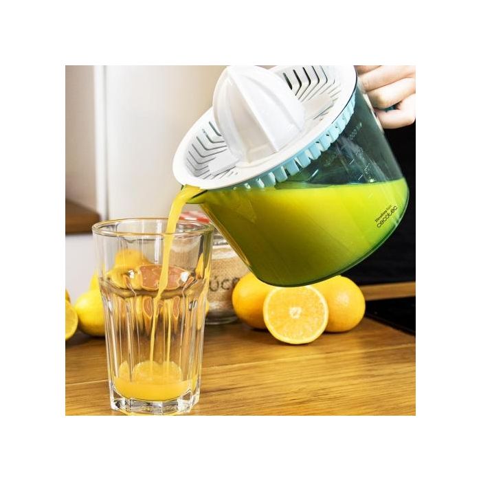 Cecotec Exprimidor Eléctrico ZitrusEasy Basic 40W 1L con Brazo Antigoteo BPA-Free Lavavajillas Transparente Turquesa Blanco 4 Cecotec Exprimidor Eléctrico ZitrusEasy Basic 40W 1L con Brazo Antigoteo BPA-Free Lavavajillas Transparente Turquesa Blanco 4