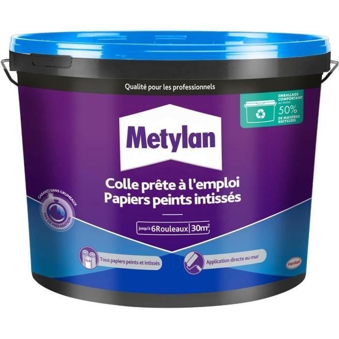 Metylan 2958232 Pegamento para Papel Pintado No Tejido en Cubo 4,5 kg