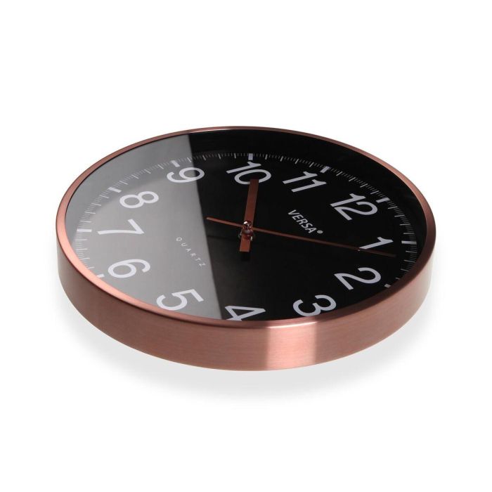 Reloj de Pared Versa Negro Metal 3 Reloj de Pared Versa Negro Metal 3