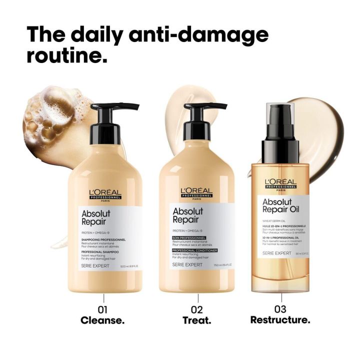 Champú L'Oreal Professionnel Paris ABSOLUT REPAIR 500 ml 5 Champú L'Oreal Professionnel Paris ABSOLUT REPAIR 500 ml 5