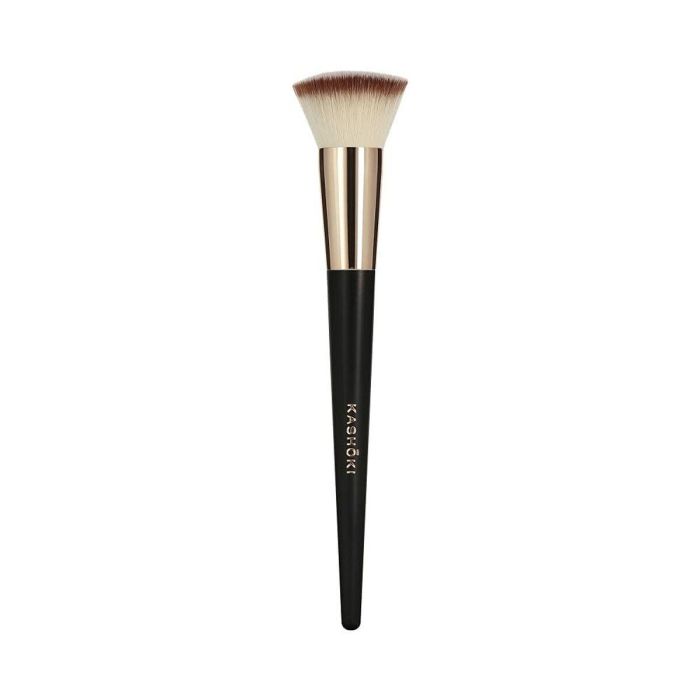 Kashōki #100 Brocha Kabuki Punta Plana para Bases de Maquillaje, Cerdas de Taklon Densas y Acabado Uniforme, 1 unidad 6 Kashōki #100 Brocha Kabuki Punta Plana para Bases de Maquillaje, Cerdas de Taklon Densas y Acabado Uniforme, 1 unidad 6