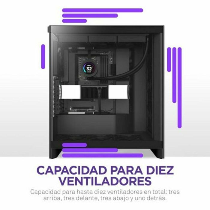 Caja Semitorre ATX NZXT H7 Flow Midi Negro 30 Caja Semitorre ATX NZXT H7 Flow Midi Negro 30