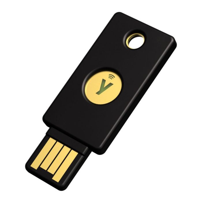 Yubico 5060408465295 Security Key NFC U2F FIDO2 USB-A para Windows, macOS, ChromeOS, Linux, IP68, Negra