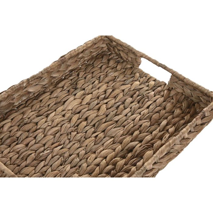 DKD Home Decor Bandejas Decoración Tropical Jacinto de Agua Natural 35 x 8 x 45 cm Set de 2 3 DKD Home Decor Bandejas Decoración Tropical Jacinto de Agua Natural 35 x 8 x 45 cm Set de 2 3