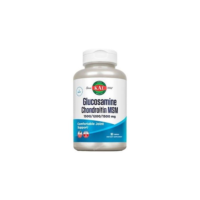 KAL Glucosamina Condroitina MSM 90 Cápsulas