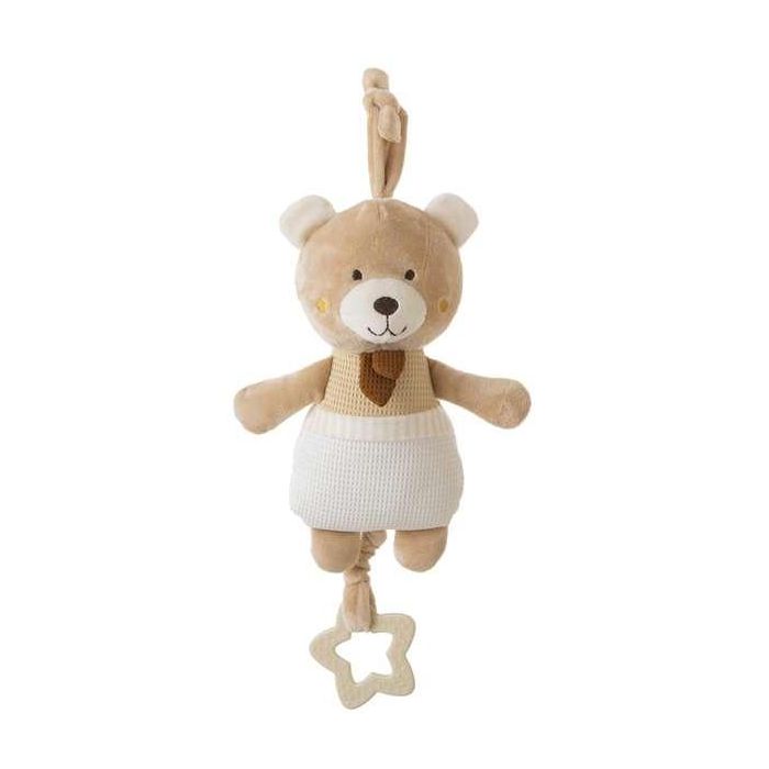 Creaciones Llopis Oso de Peluche Musical Beige de 28 cm con Caja de Música y Fabricado en Poliéster Creaciones Llopis Oso de Peluche Musical Beige de 28 cm con Caja de Música y Fabricado en Poliéster