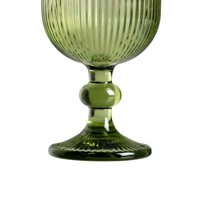 Copa Verde Cristal Decoración 8 X 8 X 14,30 cm