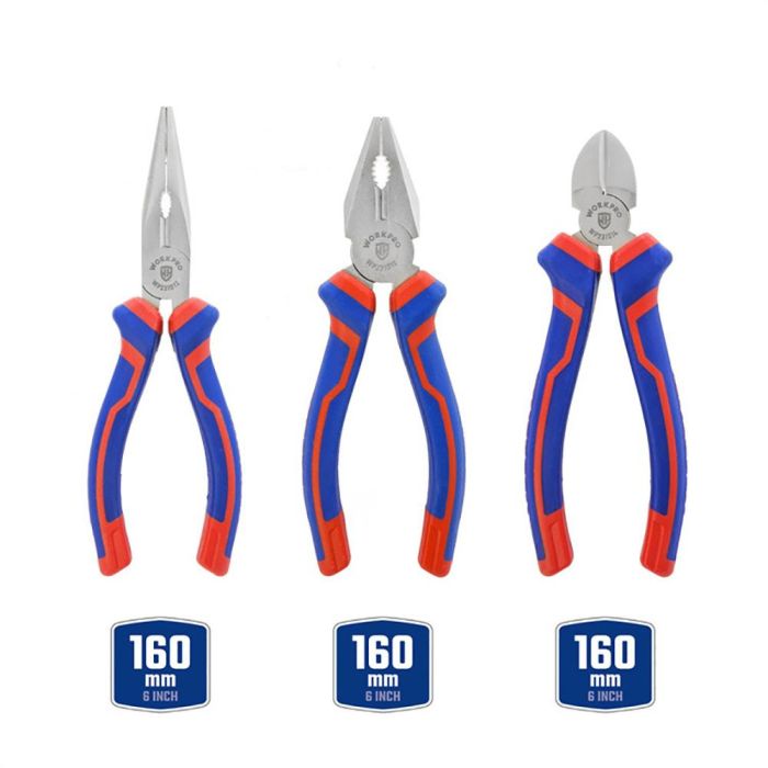 Set de alicates Workpro 3 Piezas 1