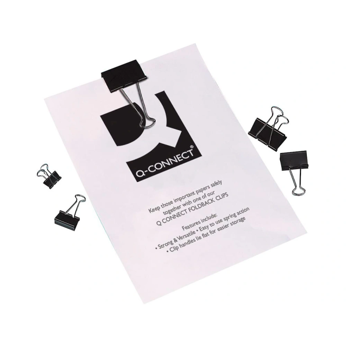 Q-connect Pinza Sujetapapeles Metalica Reversible N.1 19 mm Caja 10 Unidades 1