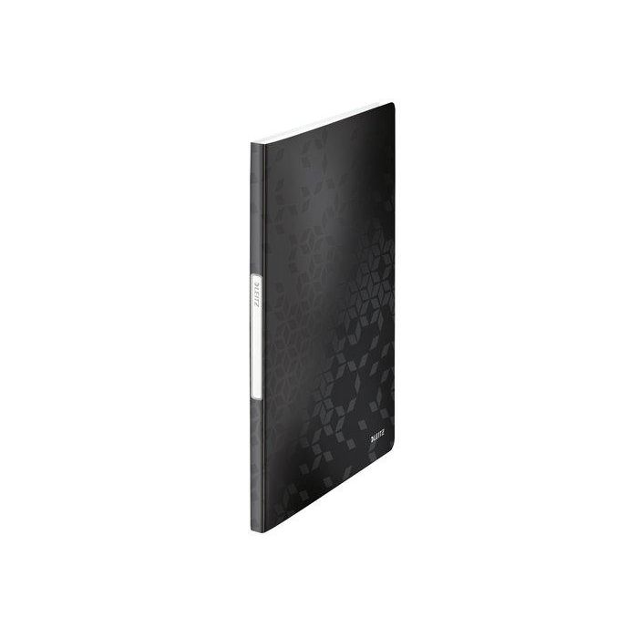 Carpeta Fundas (Tarifario) Leitz Wow Pp Flexible A4 20 F. Negro 10 unidades