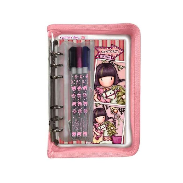 Set de Papelería Gorjuss Carousel 5 Piezas Salmón Set de Papelería Gorjuss Carousel 5 Piezas Salmón