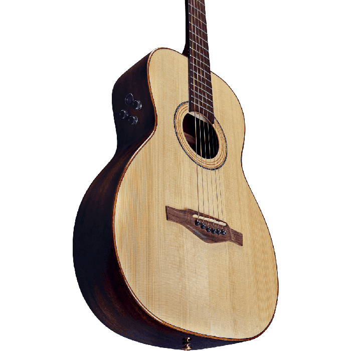Guitarra Electro-Acustica Travel Marcopolo Parlor - Caoba 4 Guitarra Electro-Acustica Travel Marcopolo Parlor - Caoba 4
