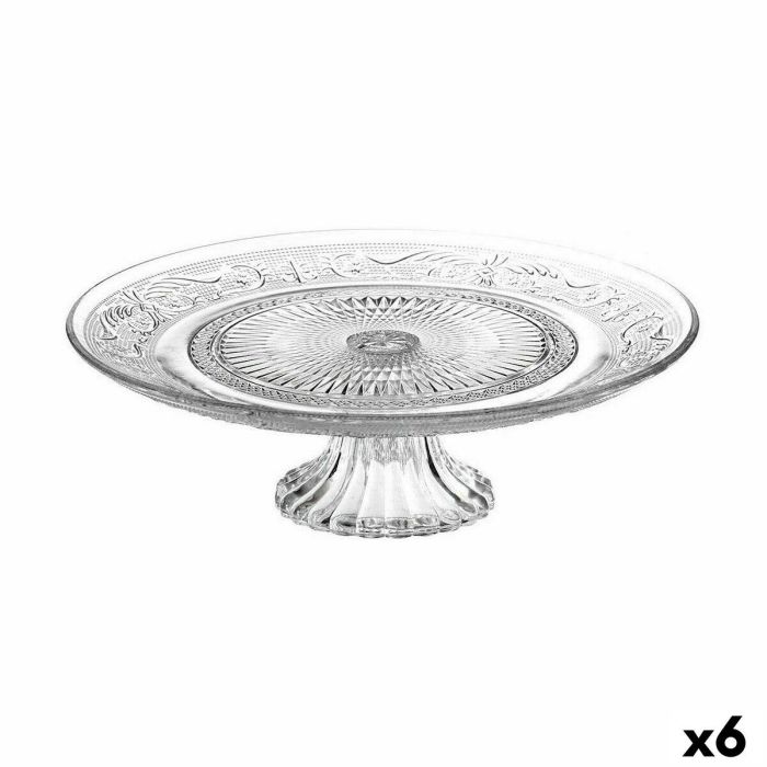 Soporte para Tarta Home Style New Baroc Transparente Ø 33 cm (6 Unidades) Soporte para Tarta Home Style New Baroc Transparente Ø 33 cm (6 Unidades)