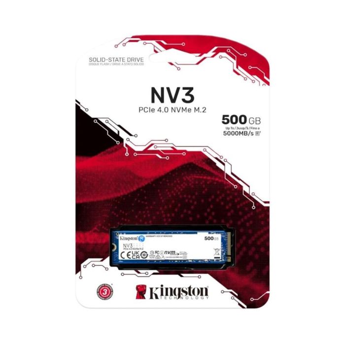 Kingston SNV3S/500G Disco SSD NV3 500GB M.2 2280 PCIe Gen4 NVMe 2