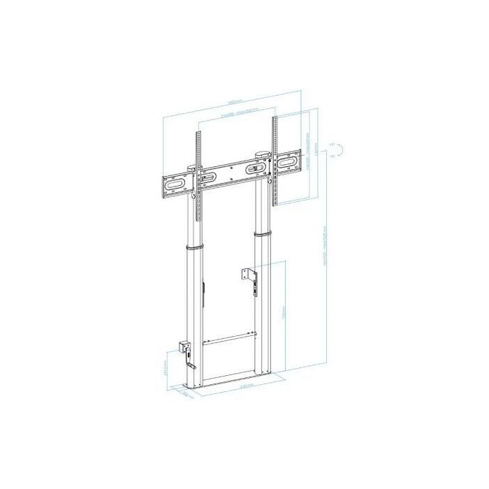 Tooq Lottus Soporte suelo/pared FS2290HM-B para TV 55"-100", VESA 1000x600, 100kg, negro 4 Tooq Lottus Soporte suelo/pared FS2290HM-B para TV 55"-100", VESA 1000x600, 100kg, negro 4