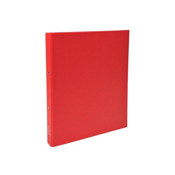 Exacompta Carpeta de 2 anillas 30mm DIN A4 en cartón forrado rojo