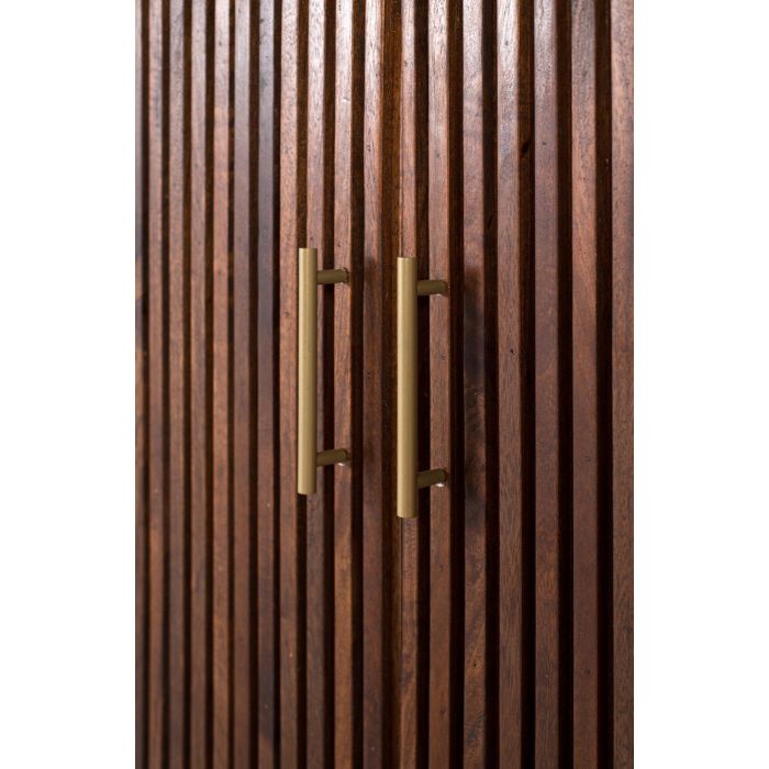 GINER Y COLOMER Aparador Curvo Madera Mango Nogal 150 cm con Tapa Marmol Blanco 6 GINER Y COLOMER Aparador Curvo Madera Mango Nogal 150 cm con Tapa Marmol Blanco 6