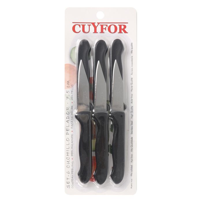 Cuyfor Set 6 Cuchillos Pelador 7.5 cm 1