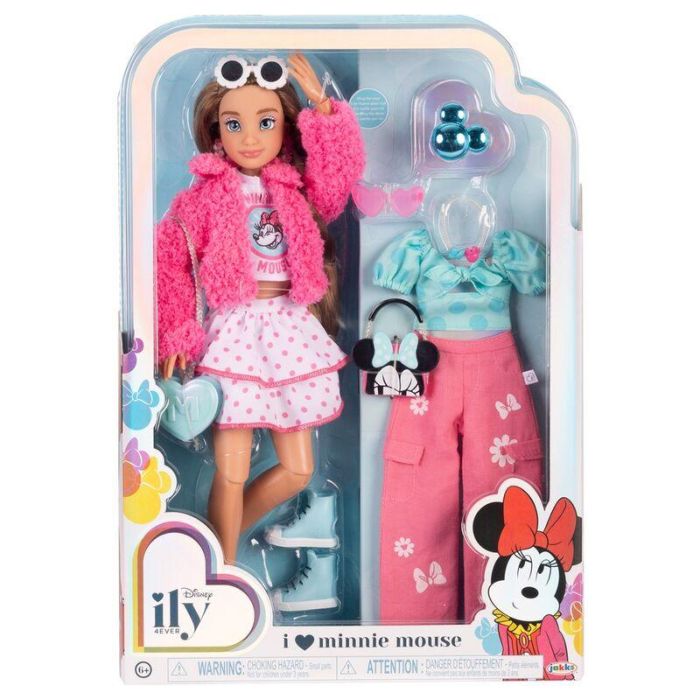 JAKKS PACIFIC Muñeca Fashion Doll Minnie Disney ily 4Ever 28cm