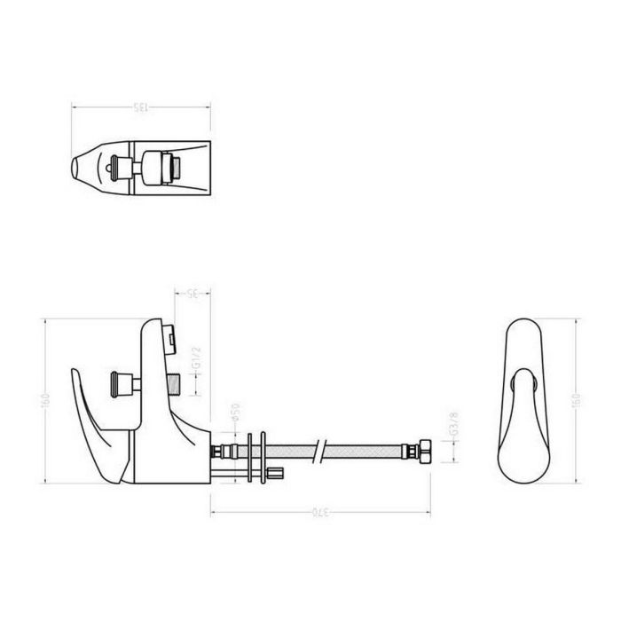 ROUSSEAU Grifo Mezclador Mecánico para Bañera y Ducha Monotrou - Acabado Cromado - Cartucho Cerámico Ø 40mm - Certificado NF 1 ROUSSEAU Grifo Mezclador Mecánico para Bañera y Ducha Monotrou - Acabado Cromado - Cartucho Cerámico Ø 40mm - Certificado NF 1