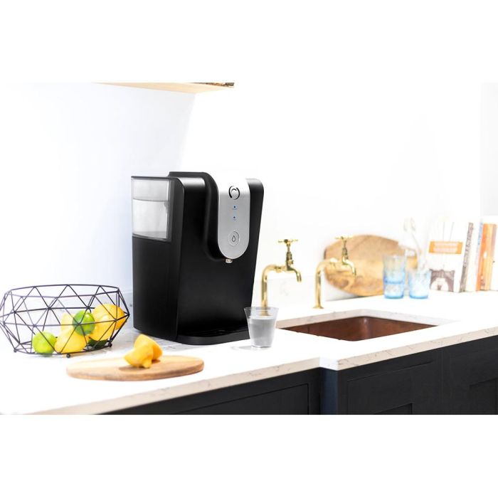 Aqua Optima Dispositivo filtrante y enfría agua del grifo, capacidad 8,2 l, reduce cal y cloro, incluye filtro evolve 4