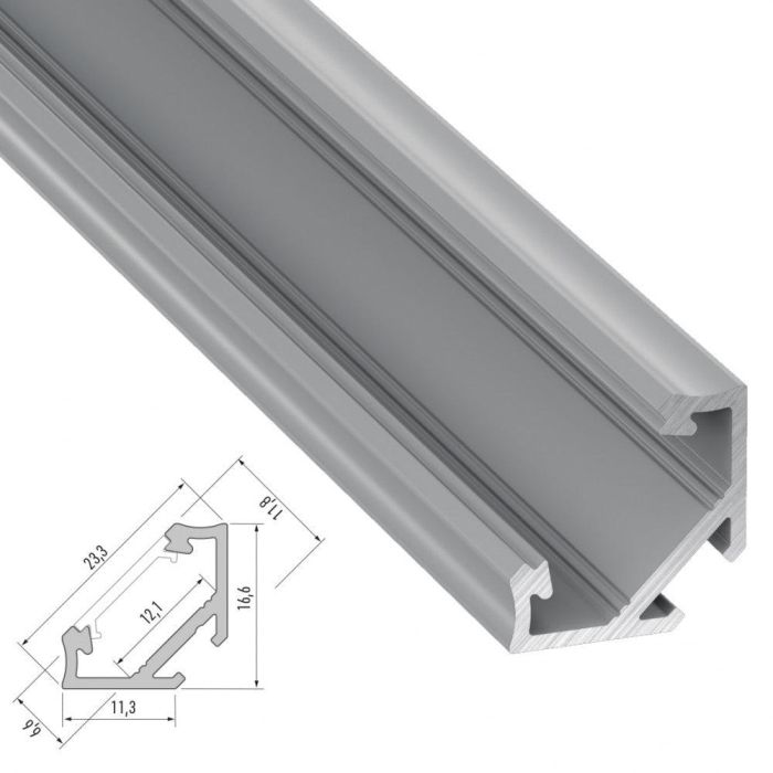Perfíl Aluminio Tipo C 2,02M 4 Perfíl Aluminio Tipo C 2,02M 4