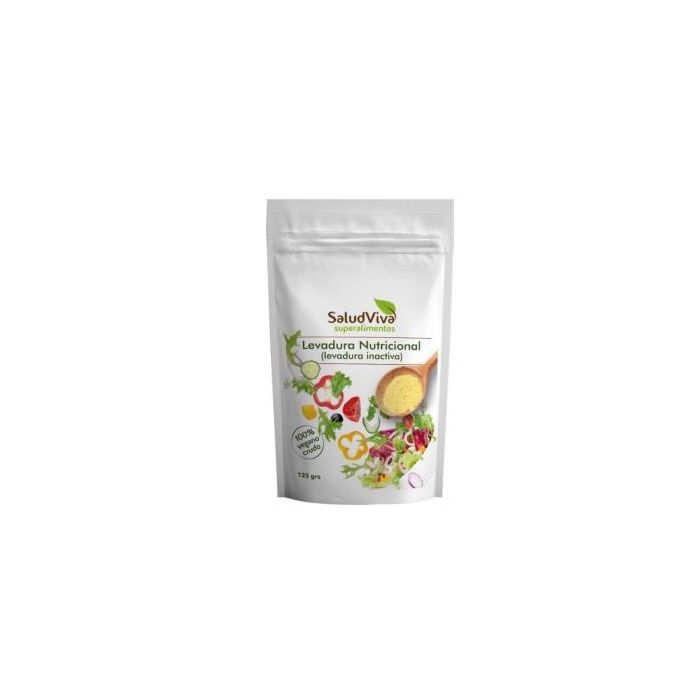 SALUD VIVA Levadura Nutricional Inactiva 125g. Vegana, Fuente de Fibra Dietética Natural y Bajo Contenido en Grasa