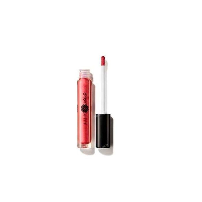 LILY LOLO Brillo de Labios Natural Bitten Pink 4ml No Pegajoso con Vitamina E y Jojoba para Proteger y Nutrir los Labios