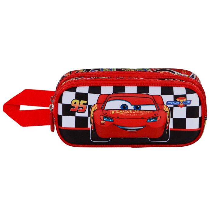 Disney Cars 3 Estuche Portatodo 3D Doble Racer Rojo con Relieve y Doble Compartimento 1 Disney Cars 3 Estuche Portatodo 3D Doble Racer Rojo con Relieve y Doble Compartimento 1