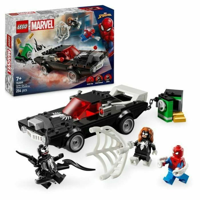 LEGO 76309 Marvel Spider-Man vs. El Corredor de Venom - Juguete de Construcción para Edades de 7 Años