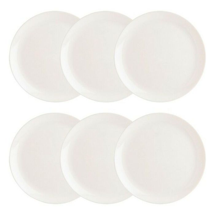 Set de Platos Luminarc Diwali 6 Unidades Blanco Vidrio (Ø 27 cm) 1