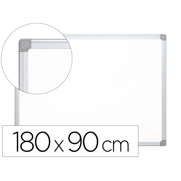 Q-connect Pizarra Blanca Melamina Marco Aluminio 180x90 cm 0 Q-connect Pizarra Blanca Melamina Marco Aluminio 180x90 cm 0