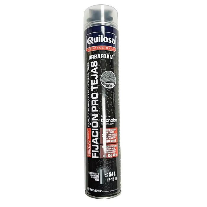 Quilosa Espuma de Poliuretano Tipo Teja Gris 750cc para Pistola