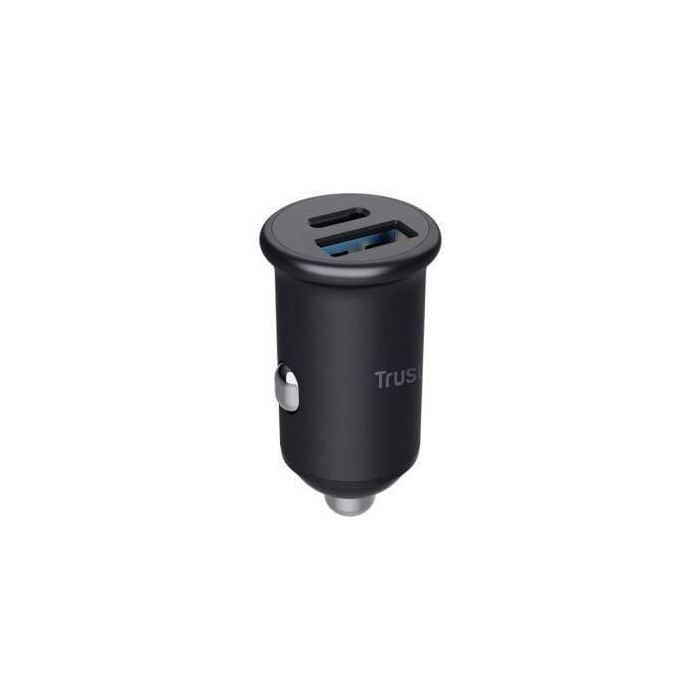 Trust 25197 Cargador de Coche Maxo 38W con 1xUSB-C y 1xUSB-A. Carga Rápida PD, QC 3.0 para Móvil, Tablet, Portátil. 1 Trust 25197 Cargador de Coche Maxo 38W con 1xUSB-C y 1xUSB-A. Carga Rápida PD, QC 3.0 para Móvil, Tablet, Portátil. 1