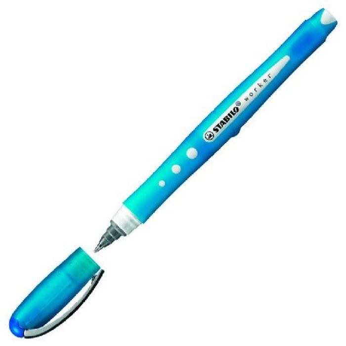 Boligrafo de tinta líquida Stabilo Roller Worker Azul 0,5 mm (10 Unidades) 1 Boligrafo de tinta líquida Stabilo Roller Worker Azul 0,5 mm (10 Unidades) 1