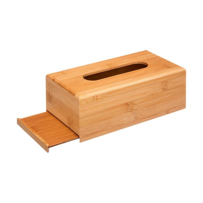 5Five Caja de bambú para pañuelos 25 x 13 x 8,7 cm - Natural 1 5Five Caja de bambú para pañuelos 25 x 13 x 8,7 cm - Natural 1