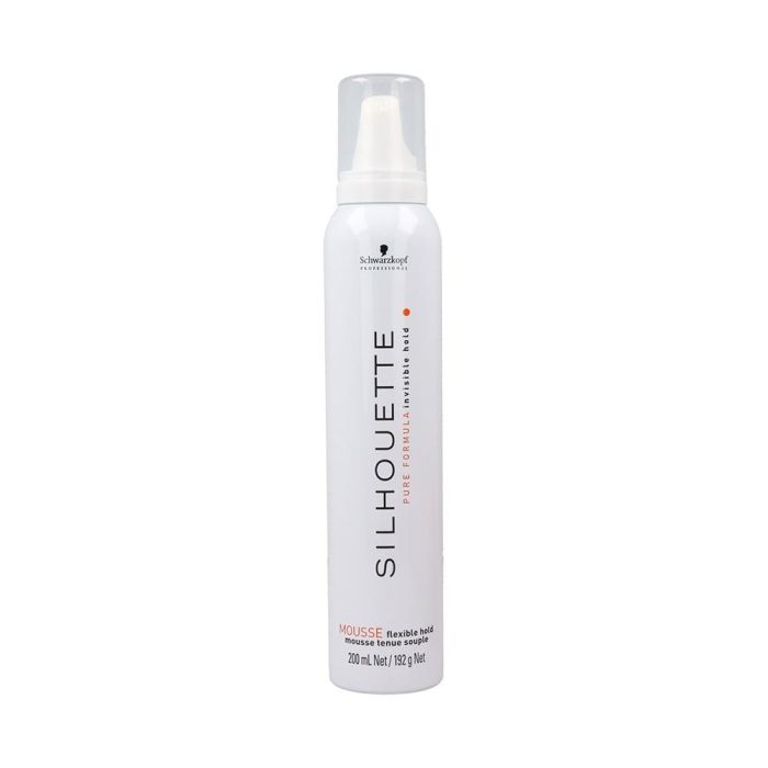 Schwarzkopf SILHOUETTE Mousse Flexible Hold para Peinado, Fijación Flexible, Volumen y Brillo, Todo Tipo de Cabello, 200 ml