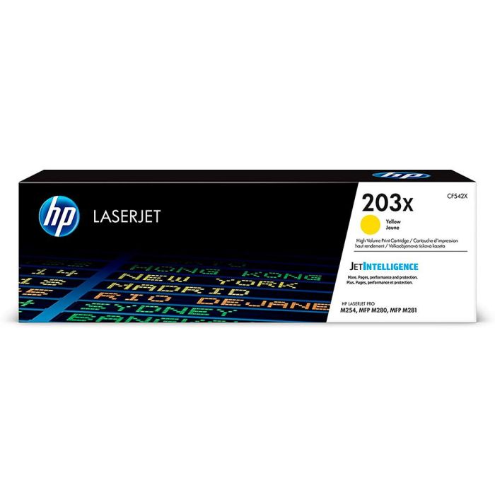 Hp Toner Amarillo Laserjet Laserjet M254,M280 - Nº 203X 1