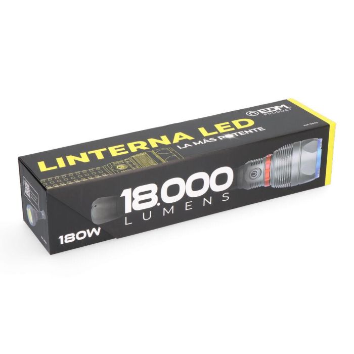 Linterna led 18.000lm edm 4