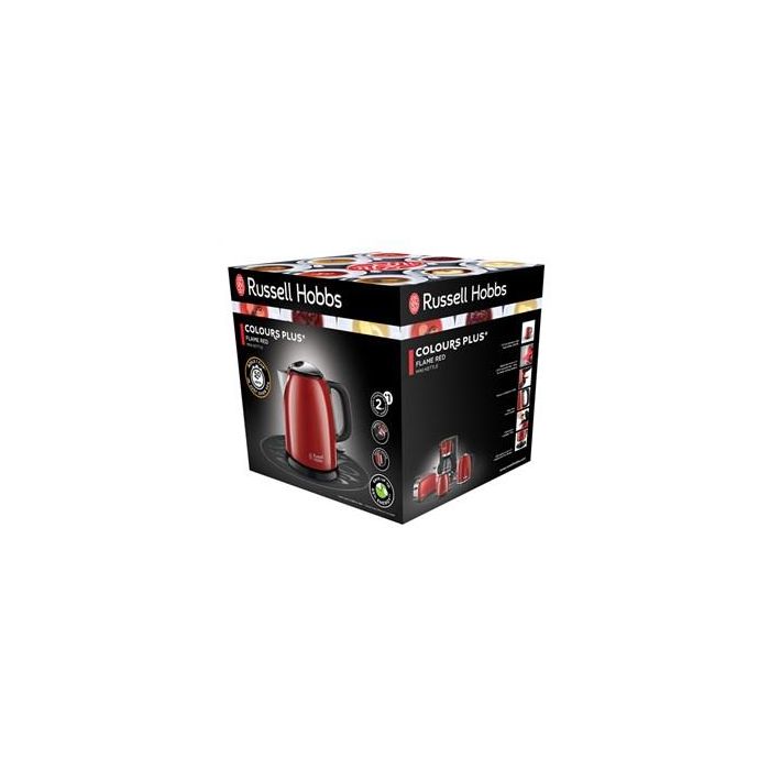 Russell Hobbs 24992-70 Hervidor Mini Colours Plus+ Rojo 1L, Ahorro de Energía, Diseño Compacto 5 Russell Hobbs 24992-70 Hervidor Mini Colours Plus+ Rojo 1L, Ahorro de Energía, Diseño Compacto 5