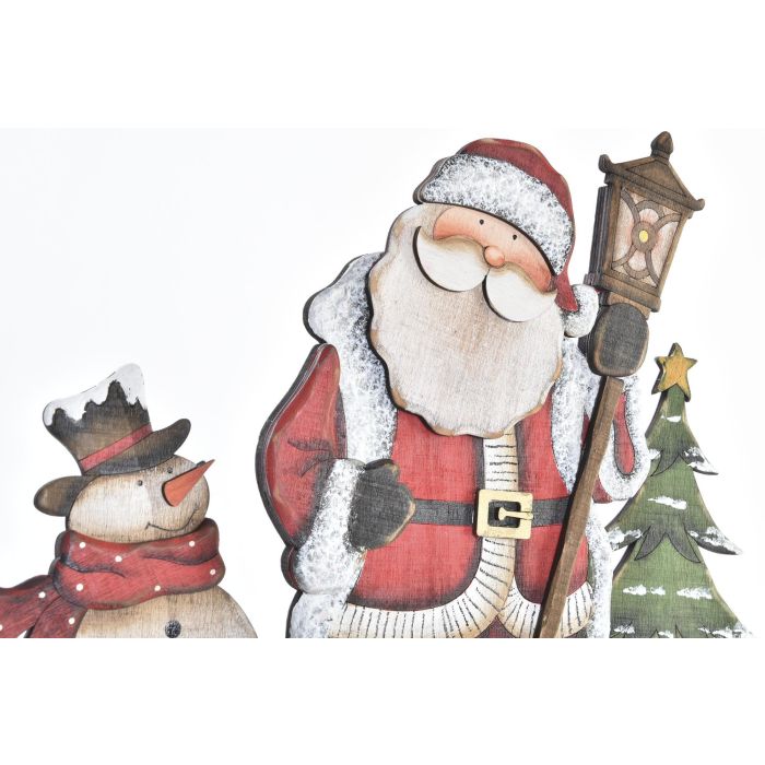 DKD Home Decor Decoración Navidad Tradicional, de Madera, Rojo y Verde, pack de 6 unidades, 2.5x31x40 cm (Surtido Aleatorio) 2