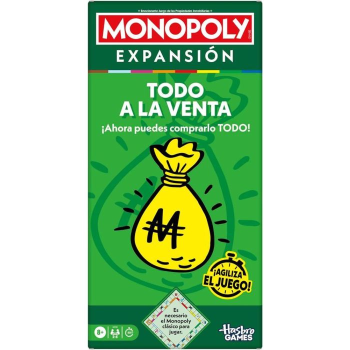 Monopoly Expansión Todo A La Venta G0720 Hasbro Juego de Mesa en Español para +8 Años