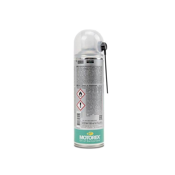 Motorex MTX302347 Lubricante Cadenas Blanco Road Strong Spray 500 mL para Motos de Carretera O-Ring X-Ring, Alta Presión 1 Motorex MTX302347 Lubricante Cadenas Blanco Road Strong Spray 500 mL para Motos de Carretera O-Ring X-Ring, Alta Presión 1