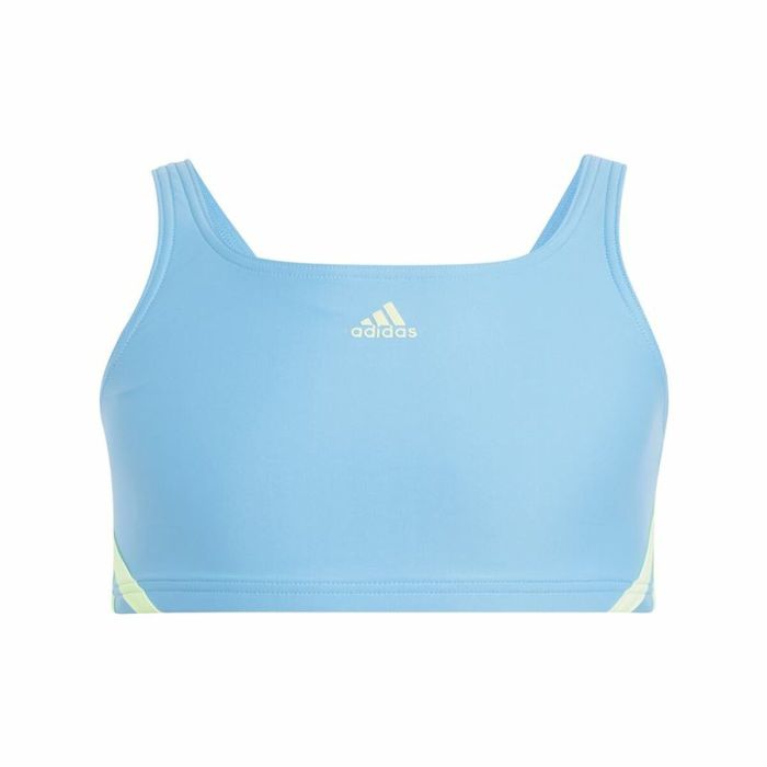 Bikini-Braga Para Niñas Adidas 3 Bandas Azul 5