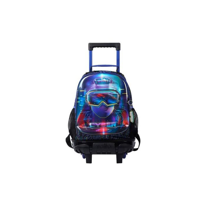 Totto Mochila Morral Rue Bumper Mettaverse M con Ruedas MJ03MTV005-2320-5CEM - Compartimiento Principal, Bolsillos Laterales y Organizadores Internos Totto Mochila Morral Rue Bumper Mettaverse M con Ruedas MJ03MTV005-2320-5CEM - Compartimiento Principal, Bolsillos Laterales y Organizadores Internos