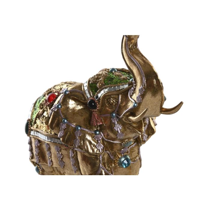 DKD Home Decor Figura de Elefante Moderno, Resina, Dorado, 12x23.5x24 cm 1 DKD Home Decor Figura de Elefante Moderno, Resina, Dorado, 12x23.5x24 cm 1