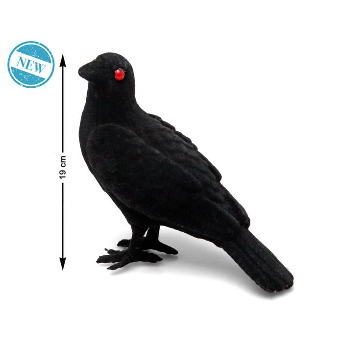 Decoración para Halloween 19 cm Negro Cuervo 1 Decoración para Halloween 19 cm Negro Cuervo 1