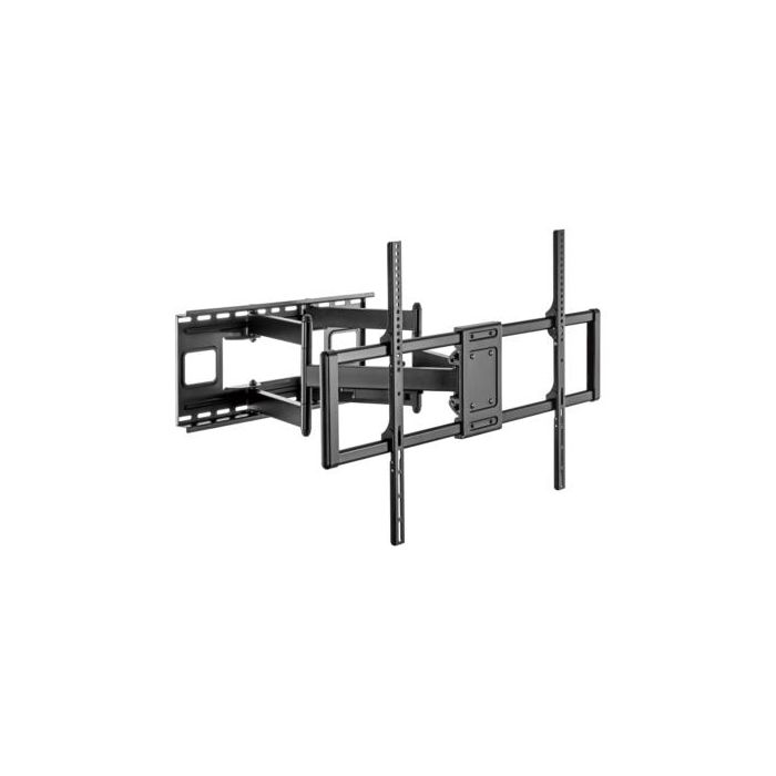 AISENS - SOPORTE PRO GIRATORIO, INCLINABLE Y NIVELABLE PARA MONITOR/TV 120KG DE 60-120, NEGRO