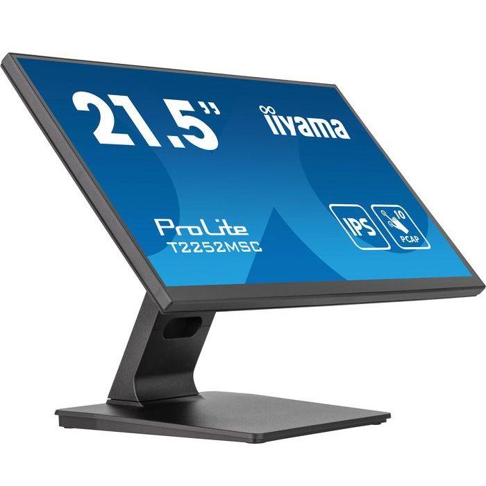 iiyama T2252MSC-B2 Monitor Táctil 21.5" IPS Full HD (1920x1080) 5ms HDMI DP USB Altavoces Negro